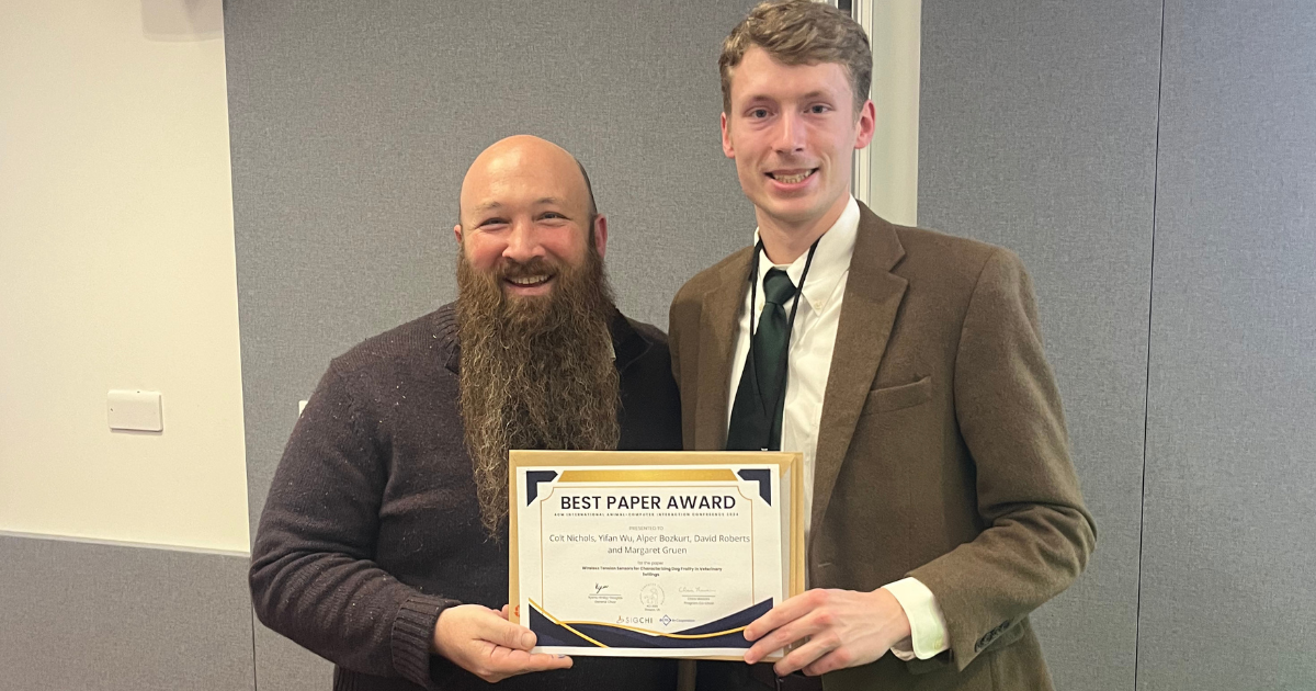 Dr. David Roberts and ECE grad student Colt Nichols