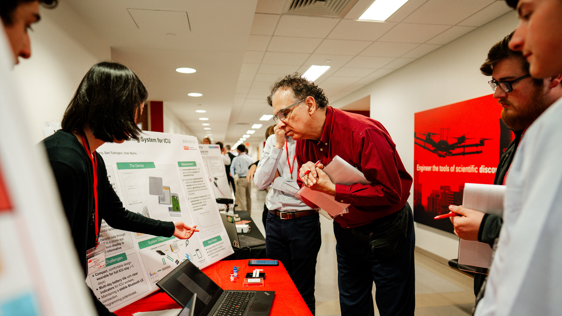 Student team project being judged